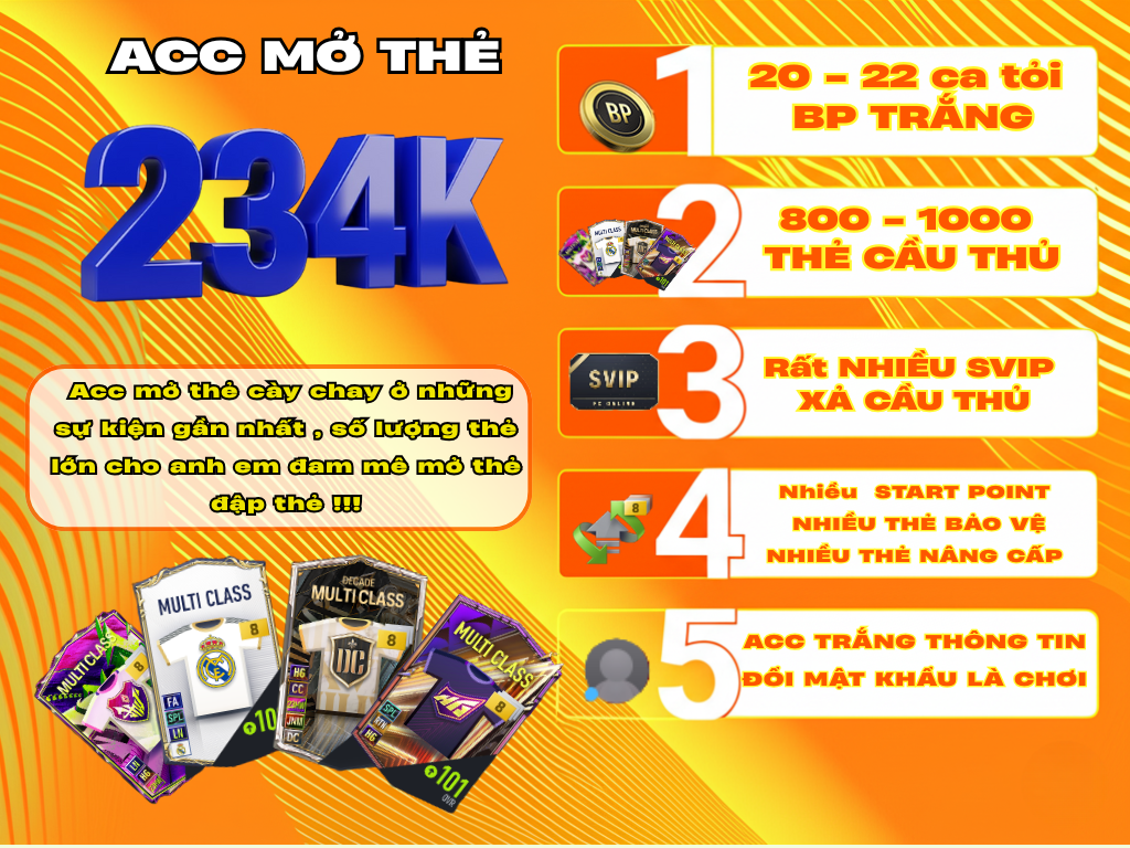 ACC MỞ THẺ 234K (  CÓ QUÀ MAIL SIMH VIÊN SIÊU HOT)